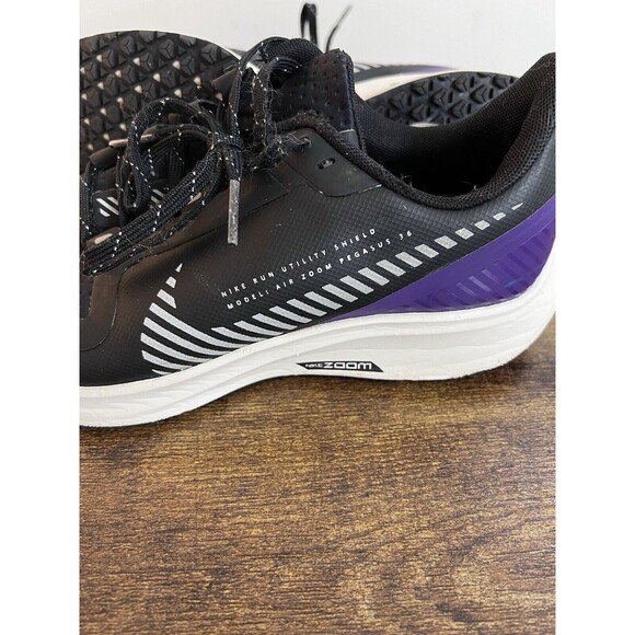 Nike Womens Air Zoom Pegasus 36 Shield AQ8006-002 Black Running Shoes Sz 5.5 - Picture 16 of 16